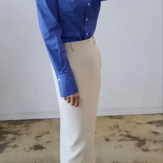 [BUNJANG] Vivian Blue Blouse / 제평 드에스더 비비안 블루 블라우스