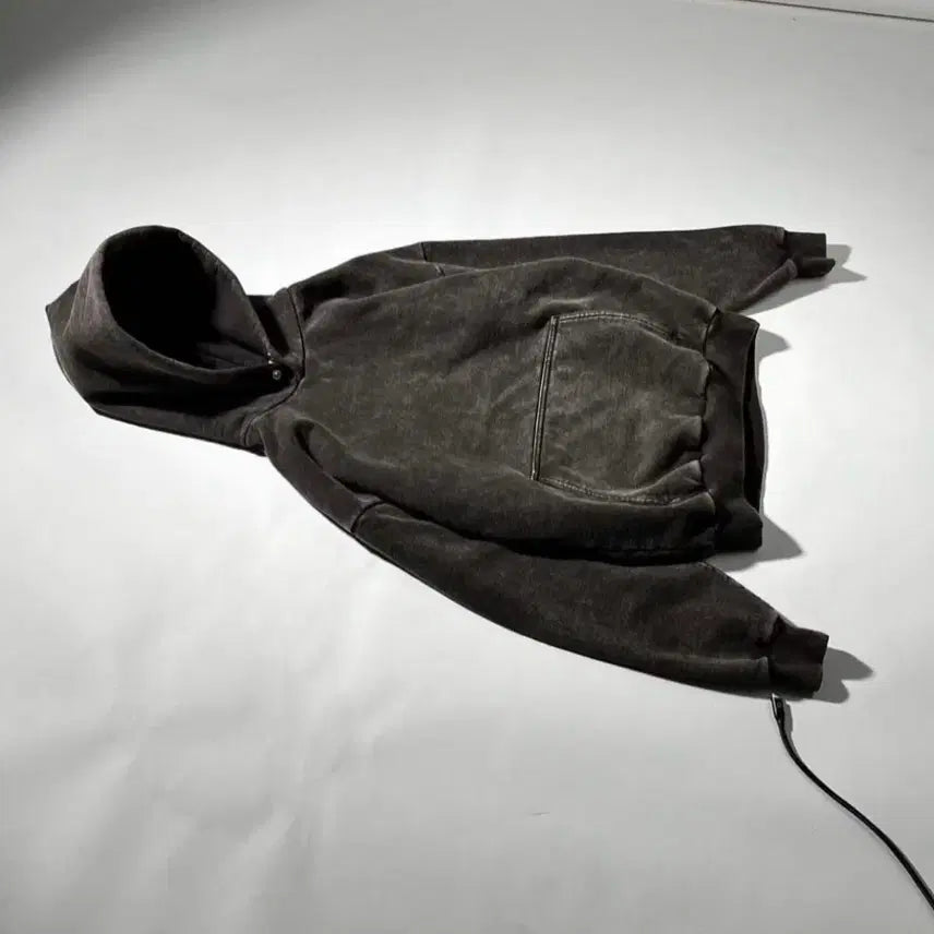 [BUNJANG] VUJADE Blank Washed Hoodie Brown / VUJADE 뷰자데 블랭크 워시드 후드 브라운