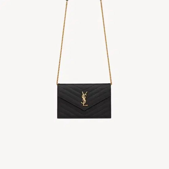 [BUNJANG] Saint Laurent Envelope Chain WOC Shoulder Crossbody Bag / 생로랑 엔벨로프 체인 woc 숄더 크로스 백