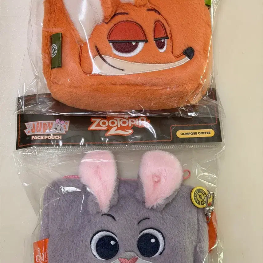 [BUNJANG] Compose Zootopia Nick Judy Pouch Set / 컴포즈 디즈니 주토피아 파우치 콜라보 닉 주디 세트