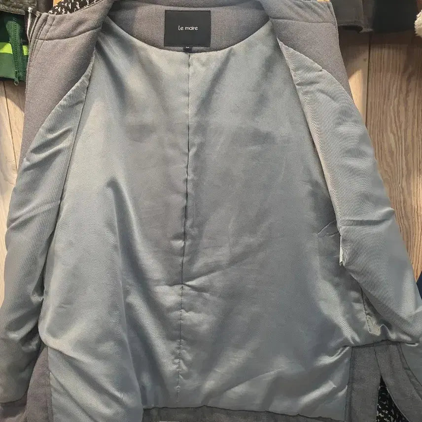 [BUNJANG] Lemaire Style Wool 100% Collarless Jacket / [울 100%] 르메르 스타일 노카라 자켓 (일본 수입 원단)