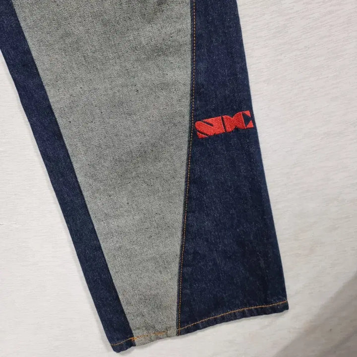 [BUNJANG] Sculptor Combi Denim Pants (Women&