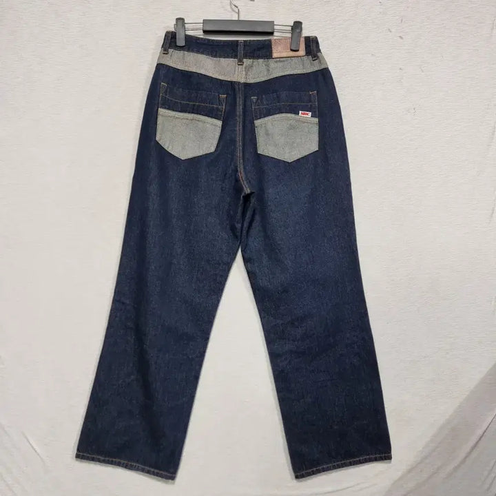 [BUNJANG] Sculptor Combi Denim Pants (Women&