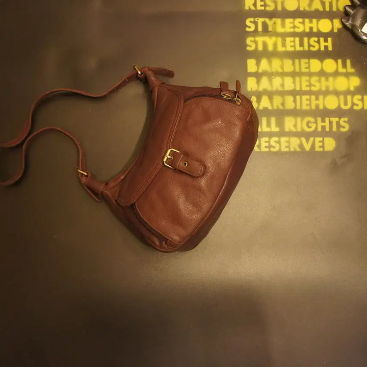 [BUNJANG] Vintage Leather Shoulder Bag / 457 가죽숄더백 빈티지가죽가방 호보백 에코백 쇼퍼백 레더백 토트백
