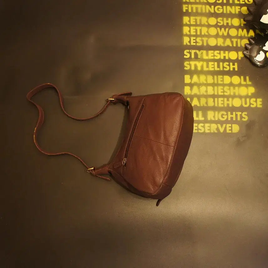 [BUNJANG] Vintage Leather Shoulder Bag / 457 가죽숄더백 빈티지가죽가방 호보백 에코백 쇼퍼백 레더백 토트백