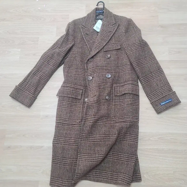 [BUNJANG] Polo Ralph Lauren Glen Plaid Double Coat / (새상품) 폴로 랄프로렌 글렌체크 더블 코트 40R