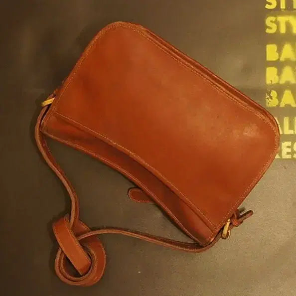 [BUNJANG] Vintage Leather Crossbody Bag / 459 크로스백 크로스가방 레더백 빈티지 가죽가방 레더가방 토트백