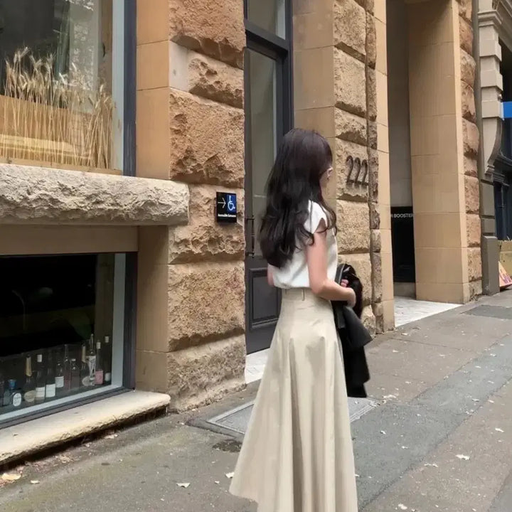 [BUNJANG] Aisle Lua Flare Long Skirt (Size M) / aisle 아일 루아 플레어 롱 스커트 m