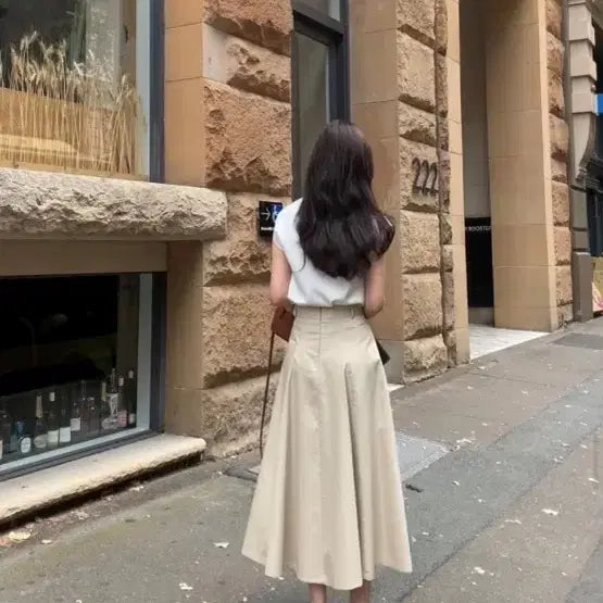 [BUNJANG] Aisle Lua Flare Long Skirt (Size M) / aisle 아일 루아 플레어 롱 스커트 m