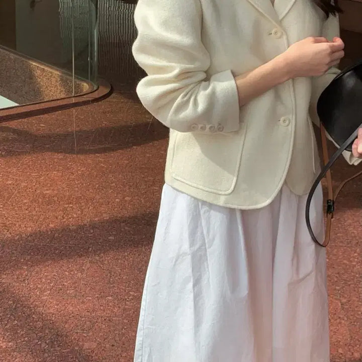 [BUNJANG] Luminar White Blazer Jacket / 루미나 마켓 luminar 화이트 블레이저 자켓