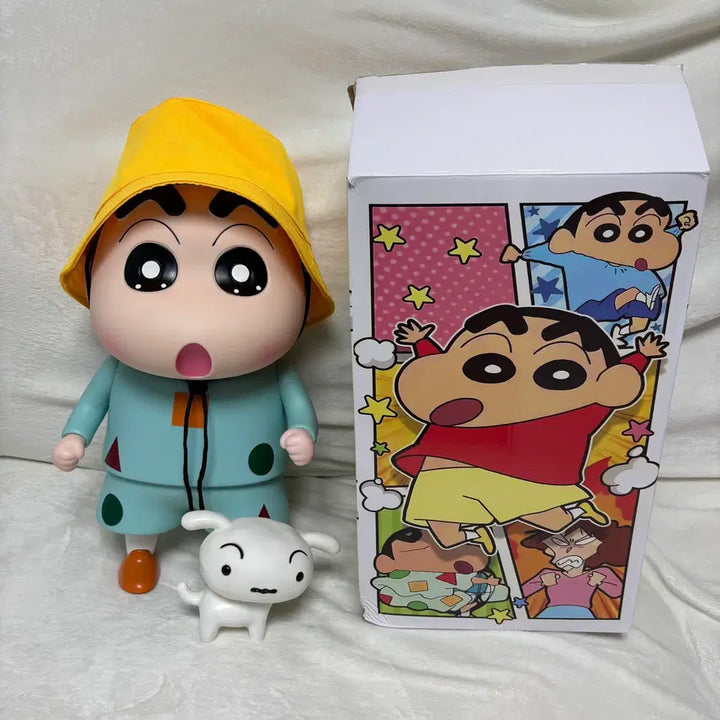 [BUNJANG] Crayon Shin-chan White Puppy Figure Set / (새상품) 짱구 흰둥이 세트 대형 피규어