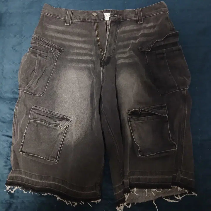 [BUNJANG] Dissolution Pocket Jogger Bermuda Pants / 디서먼트 포켓 조거 버뮤다 2c 바지