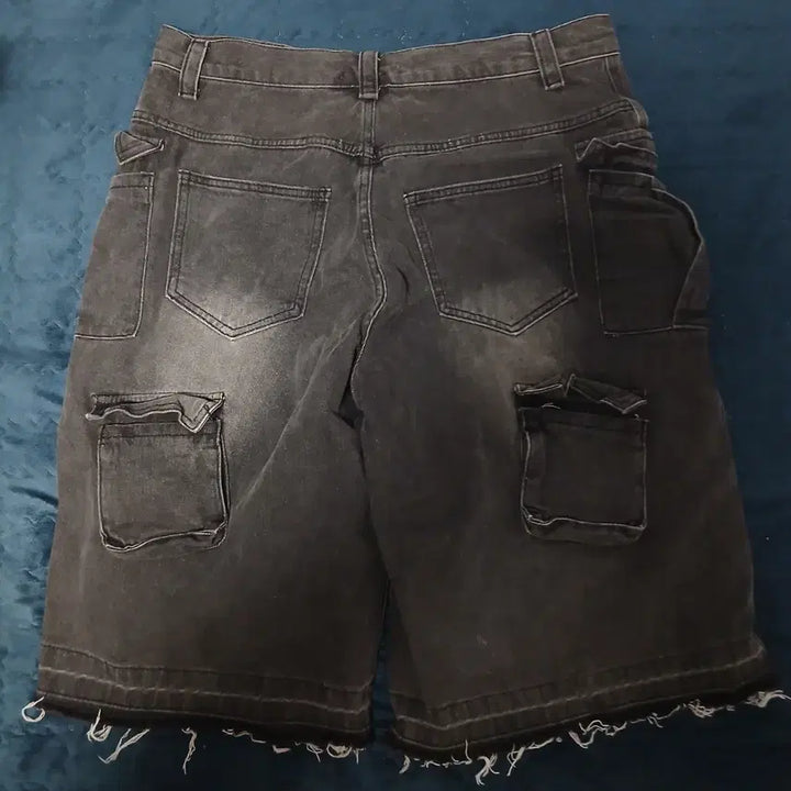 [BUNJANG] Dissolution Pocket Jogger Bermuda Pants / 디서먼트 포켓 조거 버뮤다 2c 바지
