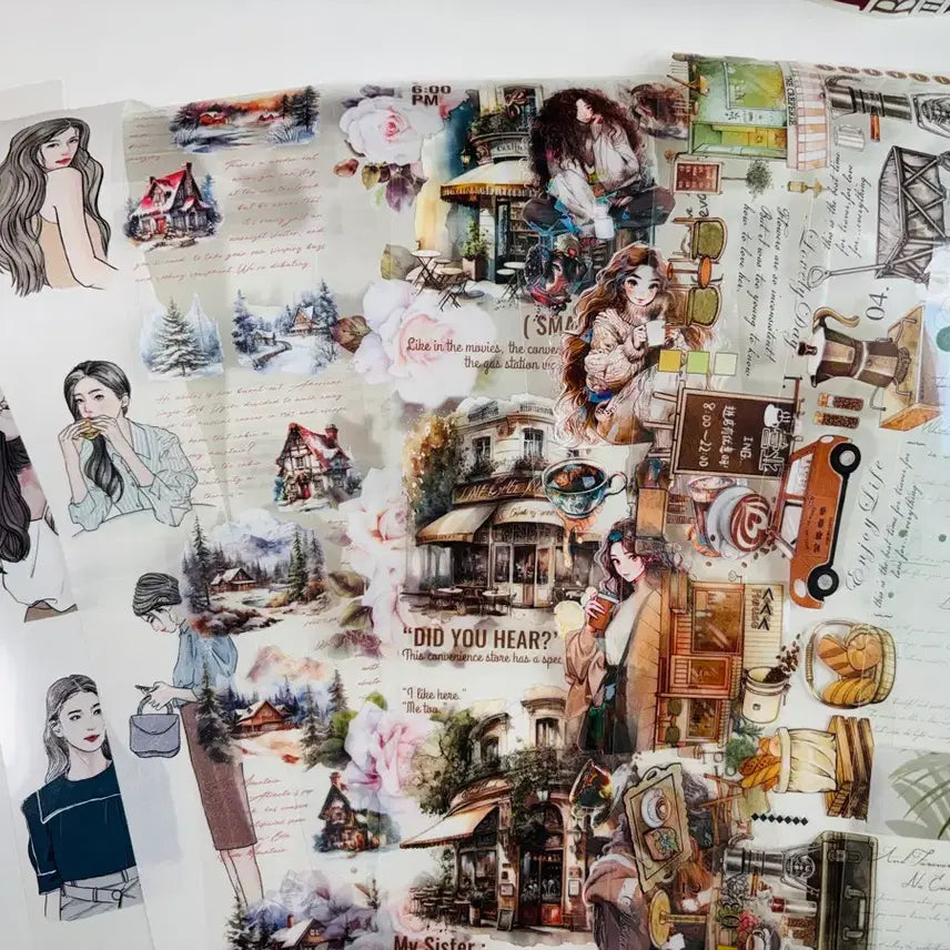 [BUNJANG] Vintage Deco Kit Set / 감성빈티지 다꾸템 세트(종류와 양 엄청 많아요!)