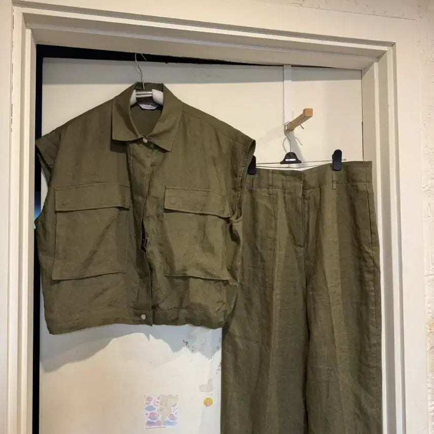 [BUNJANG] DESTER Vivian Linen 100% Set / 드에스더 비비안 린넨100% 상하 세트