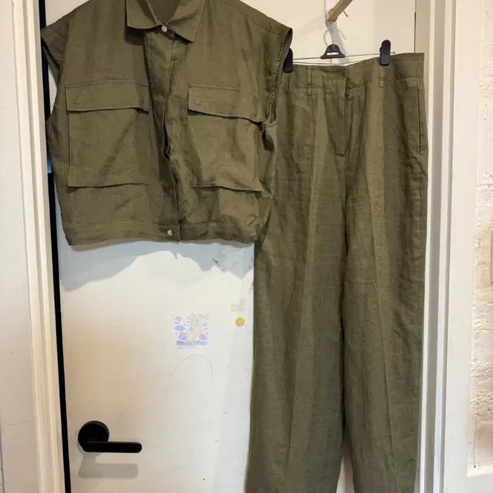 [BUNJANG] DESTER Vivian Linen 100% Set / 드에스더 비비안 린넨100% 상하 세트