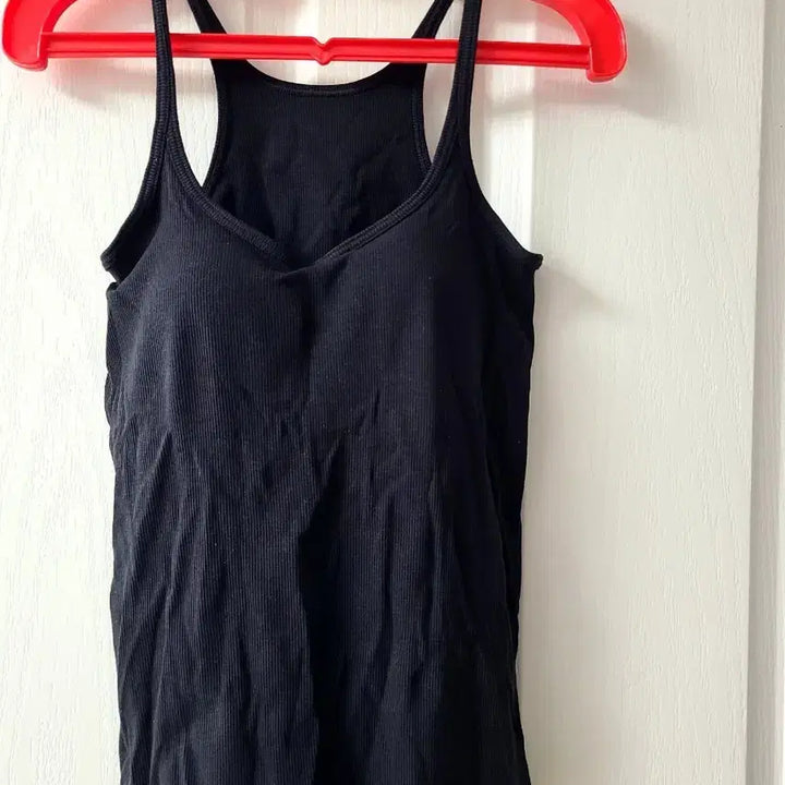 [BUNJANG] Daily Bra Running Ribbed / 블랙 데일리 브라 런닝 골지