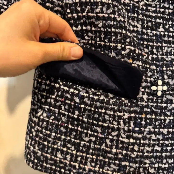 [BUNJANG] LIM Valentinael Short Sleeve Tweed Jacket / 리임 발레티나엘 숏슬리브 트위드 자켓