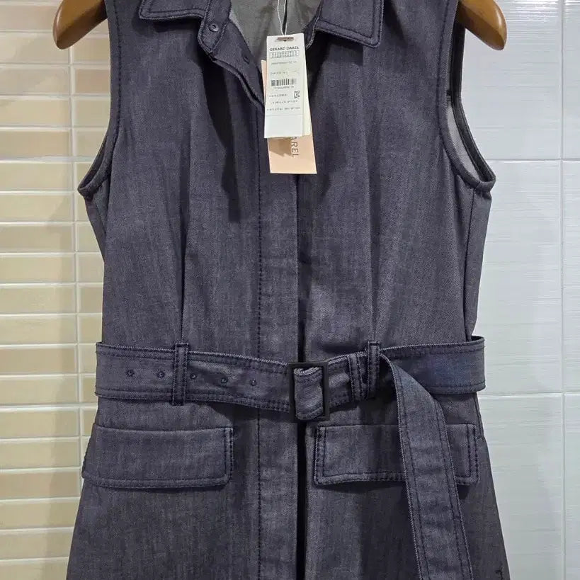 [BUNJANG] Gérard Darel Denim Sleeveless Dress (Size S) / 제라드 다렐 데님 민소매 원피스 S새상품