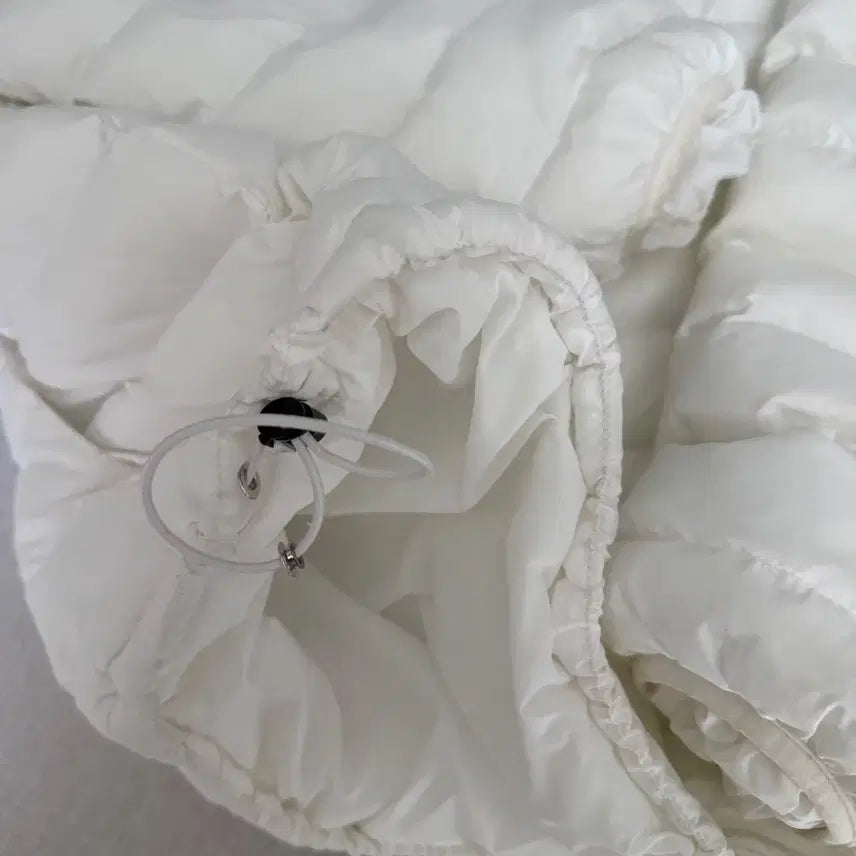 [BUNJANG] Weeekly Pocket Lightweight Padding Anorak White / 위크어스 포켓 경량 패딩 아노락 화이트