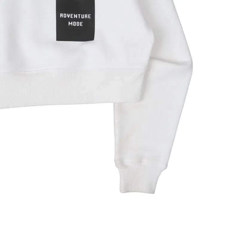 [BUNJANG] Lacoste Minecraft White Crop Hoodie / 라코스테 x 마인크래프트 화이트 크롭 후드티