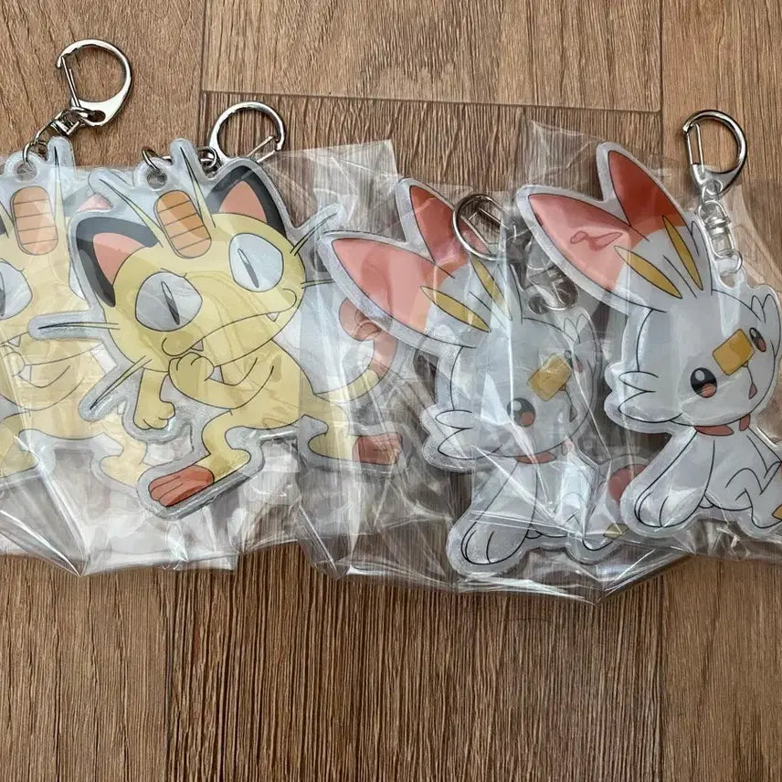[BUNJANG] Pokemon Reflective Keyring Bundle Set / 포켓몬 반사 키링 랜덤 컬렉션 4개 일괄