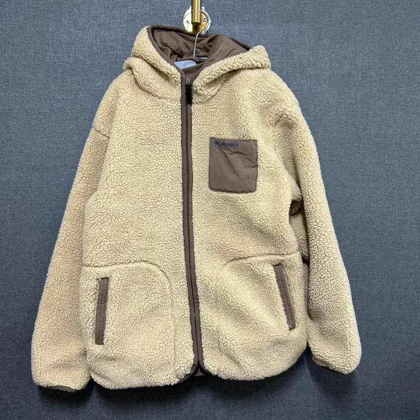 [SOLD OUT] 150 컬럼비아 키즈 뽀글이 후리스 자켓 베이지