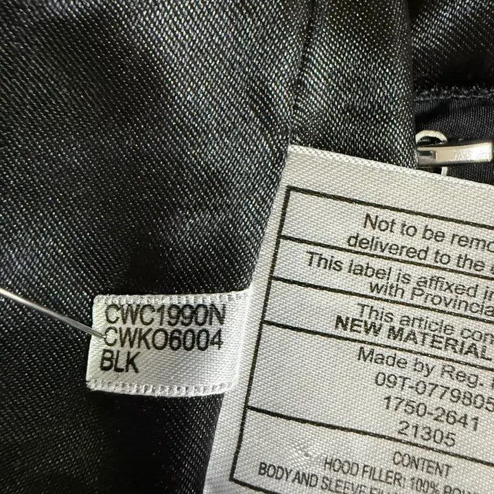 [BUNJANG] Calvin Klein Down Padded Jacket Black XS / 캘빈클라인 덕다운패딩 블랙 XS