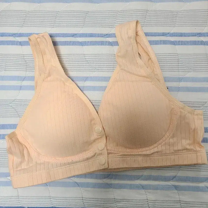 [BUNJANG] Peach Maternity Knit Front Button Bra / 피치 임산부 니트 앞버튼 브라