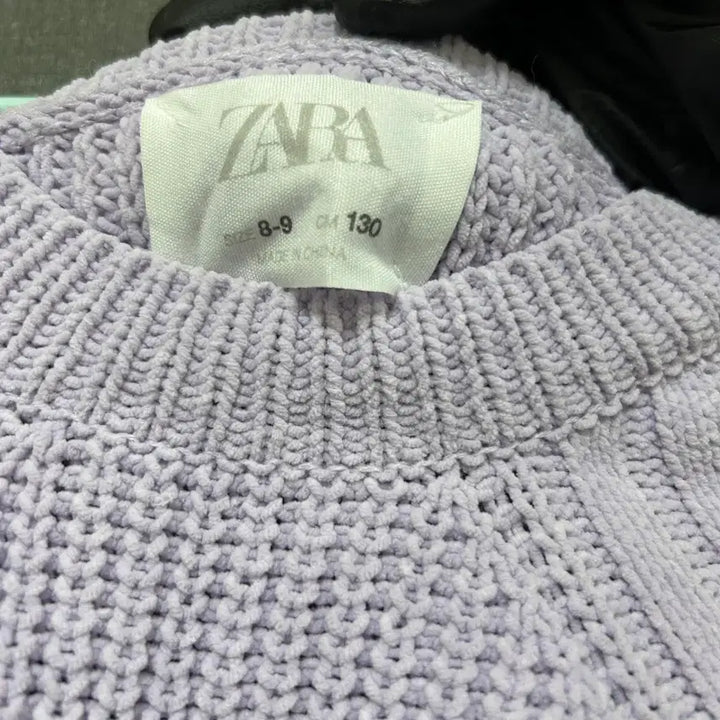 [BUNJANG] Zara Kids Knit Lavender / 130 자라 키즈 니트 연보라