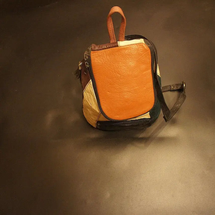 [BUNJANG] Vintage Mini Backpack Leather Mini Backpack / 464 빈티지 미니배낭 가죽백팩 배낭 미니백팩 여자백팩 레더미니백