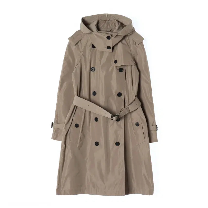 [BUNJANG] Burberry Embossed Hooded Trench Coat / 버버리 엠버포드 후드 트렌치 코트