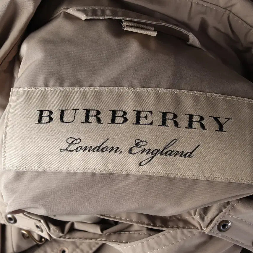 [BUNJANG] Burberry Embossed Hooded Trench Coat / 버버리 엠버포드 후드 트렌치 코트