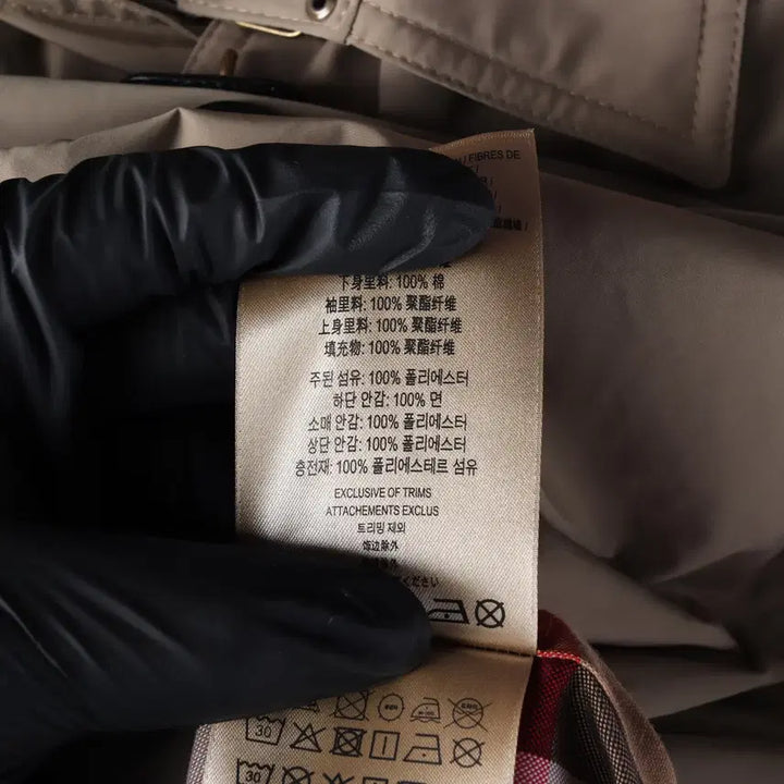 [BUNJANG] Burberry Embossed Hooded Trench Coat / 버버리 엠버포드 후드 트렌치 코트