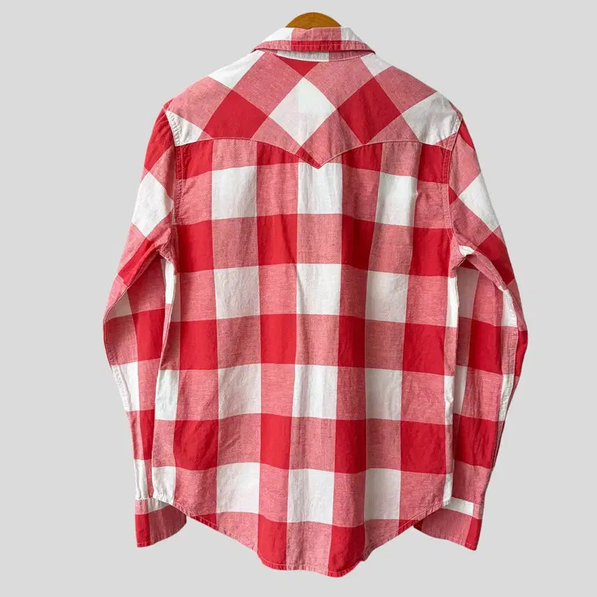 [BUNJANG] Levi's Cotton Linen Western Shirt / (S)Levis 리바이스 코튼 리넨 웨스턴 셔츠