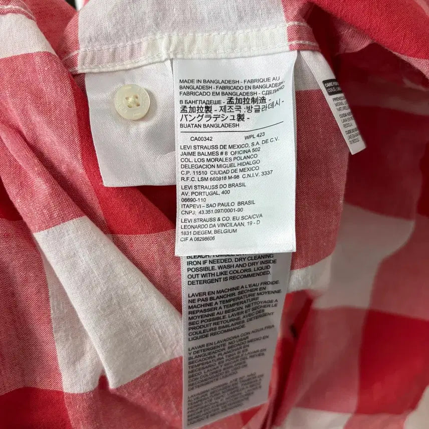 [BUNJANG] Levi's Cotton Linen Western Shirt / (S)Levis 리바이스 코튼 리넨 웨스턴 셔츠