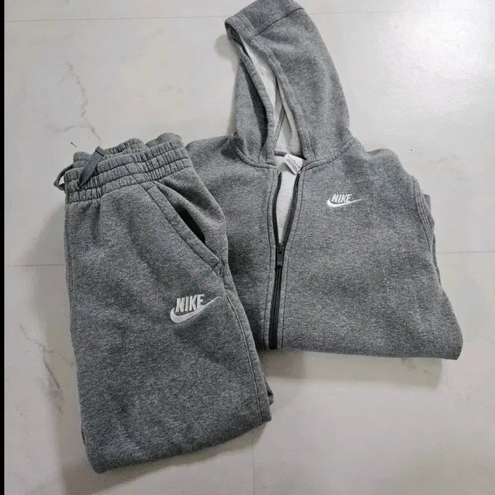 [BUNJANG] Nike Kids Training Suit Set / 나이키 회색 키즈트레이닝복 세트