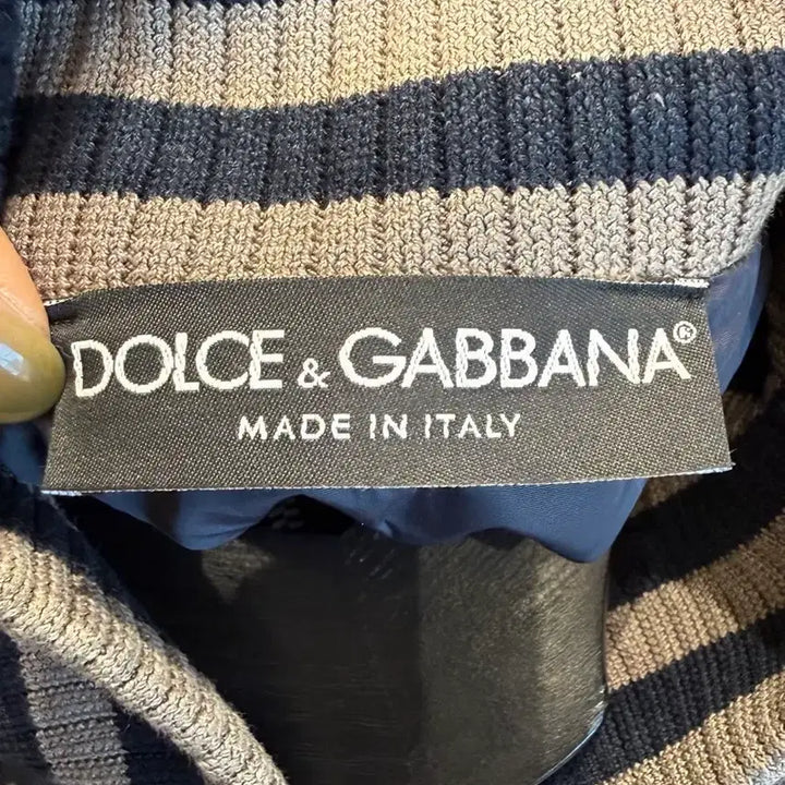 [BUNJANG] Dolce & Gabbana Navy Dot Pattern Blouson Jacket / 돌체앤가바나 네이비 도트패턴 블루종 자켓