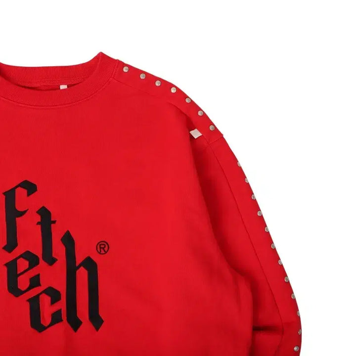 [BUNJANG] Fetch Logo Studded Sweatshirt / Fetch 페치 로고 스터드 스웻셔츠