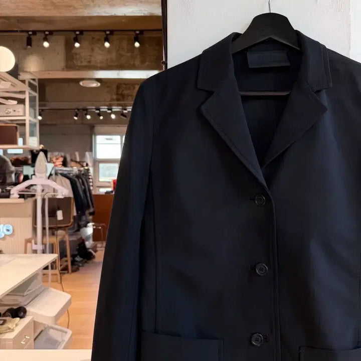 [BUNJANG] Prada 3B Blazer Jacket / 프라다 블랙 3b 블레이저 자켓