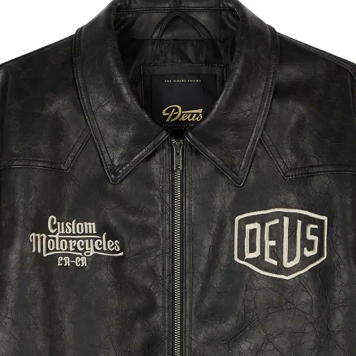 [BUNJANG] Deus Ex Machina Limited Edition Leather Jacket (Large) / 데우스엑스마치나 deus ex machina 한정판 가죽 자켓 라지