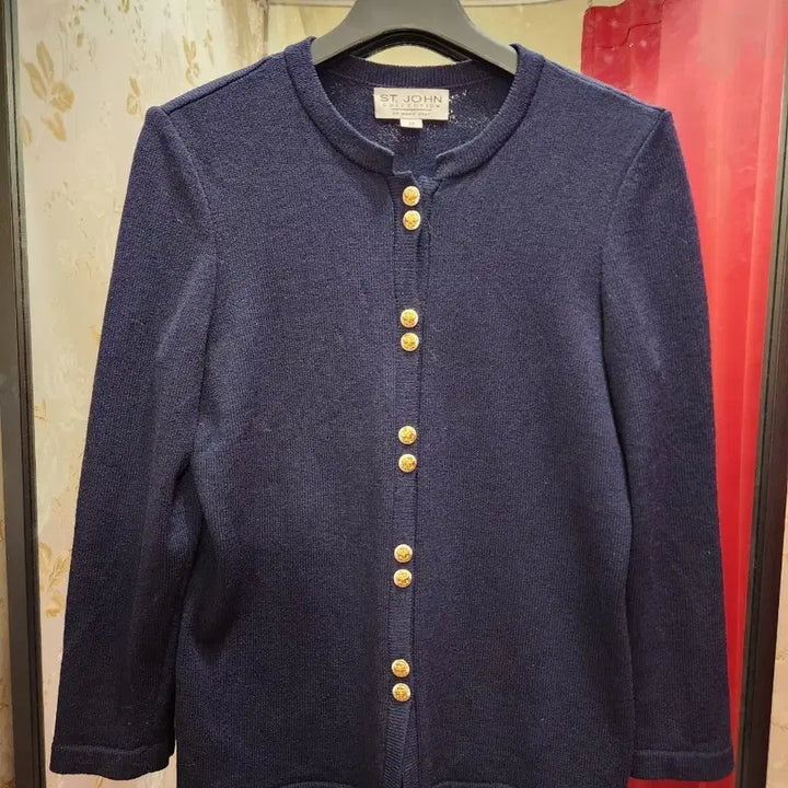 [BUNJANG] Seventeen Saint John Navy Cardigan / 7/35 센존,세인트존 네이비 금장 버튼 가디건