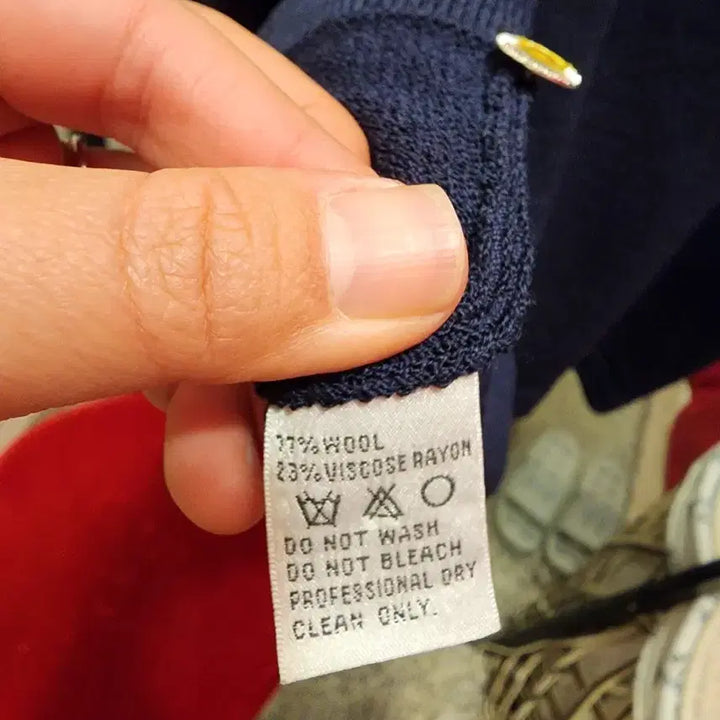 [BUNJANG] Seventeen Saint John Navy Cardigan / 7/35 센존,세인트존 네이비 금장 버튼 가디건