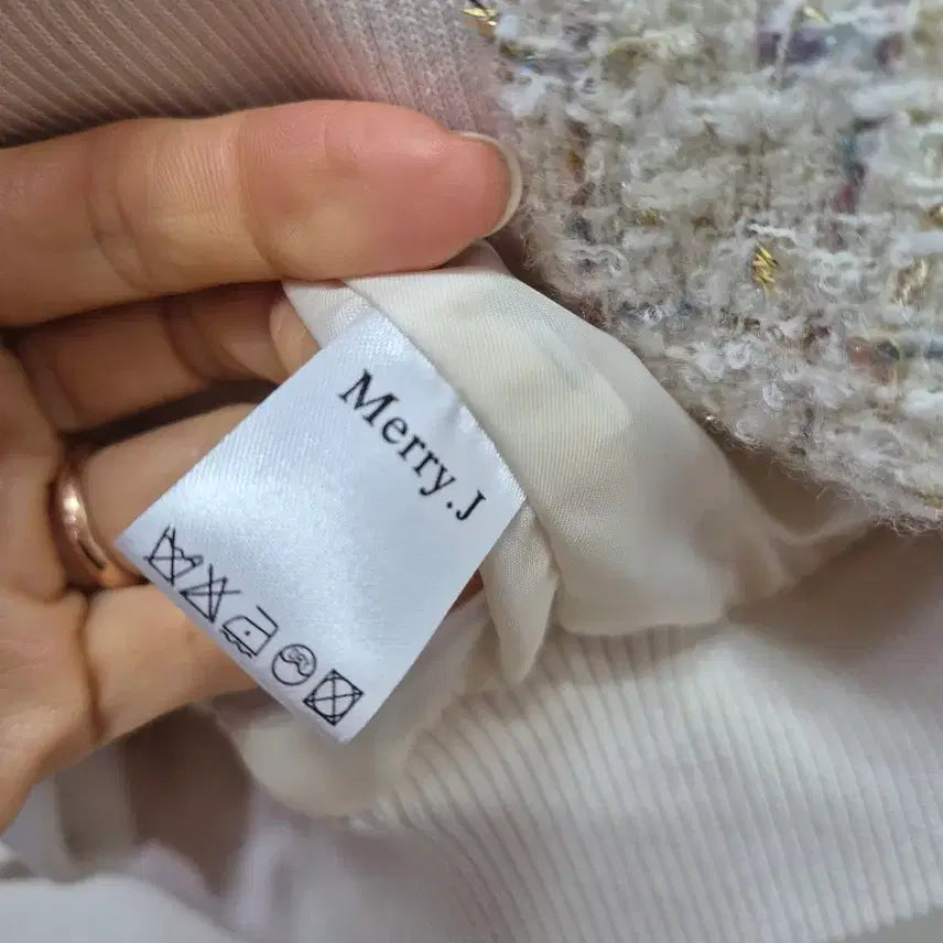 [SOLD OUT] 메리제이 트위드 블루종(55~66)