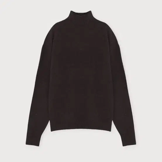 [BUNJANG] Ethos Half Neck Wool Knit Brown / 에토스 하프넥 울 니트 브라운