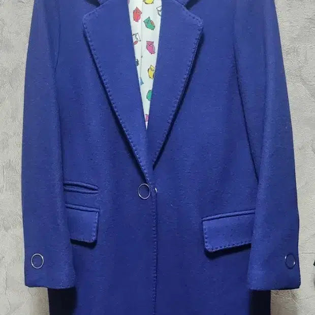 [BUNJANG] Lucky Chouette Blue Coat / 럭키슈에뜨 블루 코트