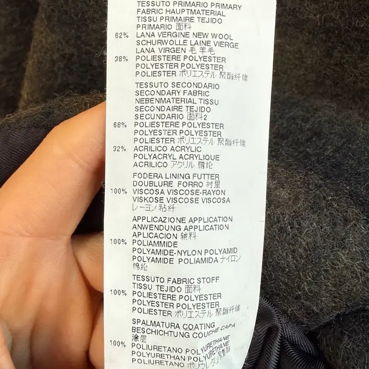 [BUNJANG] MM6 Check Pattern Long Coat / mm6 카키 체크패턴 롱 코트