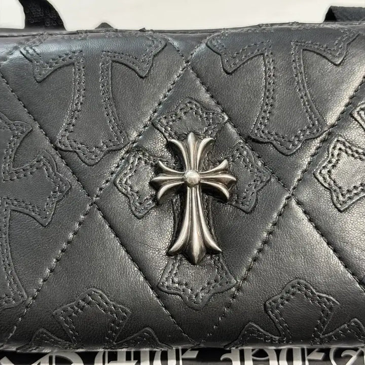 [BUNJANG] Chrome Hearts VIC Leather Patch Cemetery Long Wallet / 새상품급 크롬하츠 VIC 레더패치 크로스 참 세메터리 장지갑