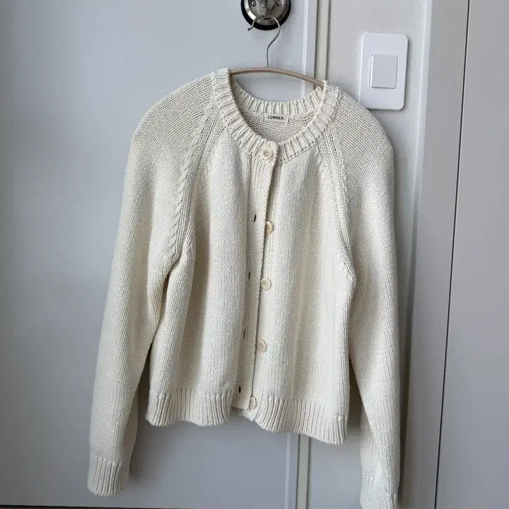 [BUNJANG] Ivory Cotton Cardigan / 아이보리 코튼 가디건