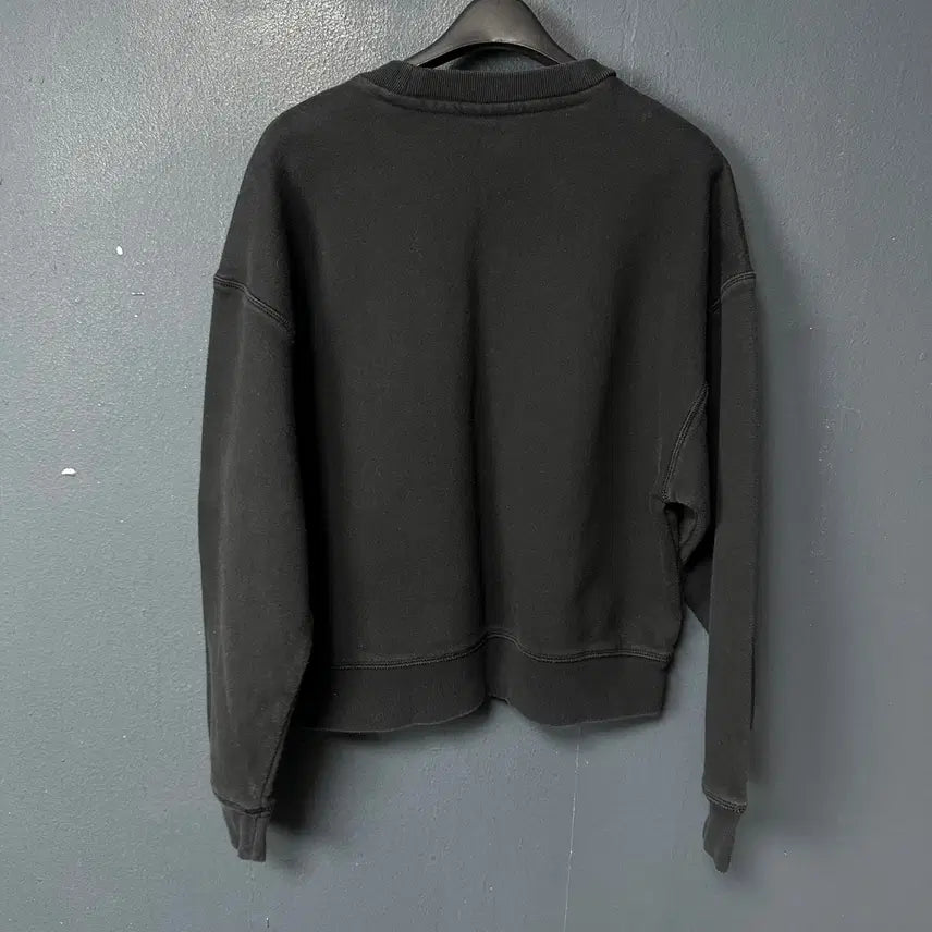 [BUNJANG] Adidas Women's Black Printed Crop Sweatshirt / M 아디다스 여성 블랙 프린팅 크롭 맨투맨